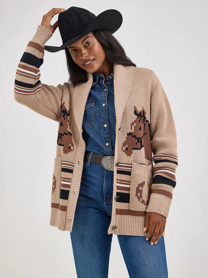 Wrangler Women's Retro Western Cardigan