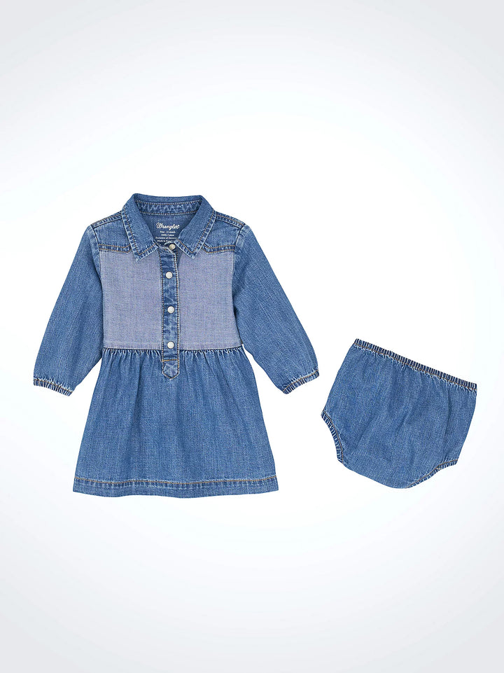 Wrangler Baby Girl Denim Western Dress