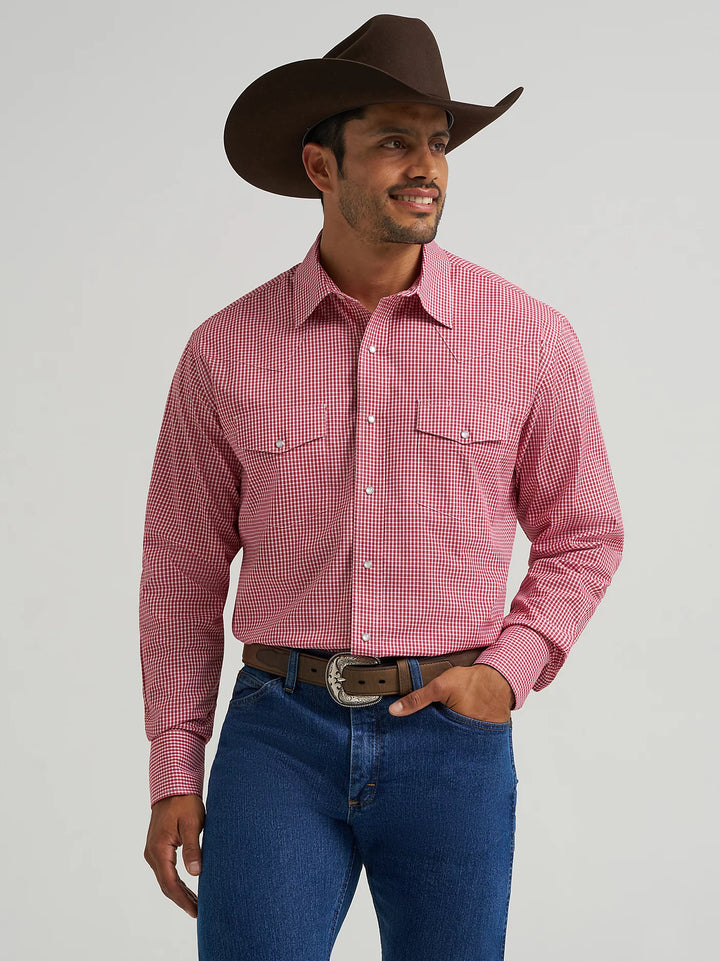 Wrangler Men's Wrinkle Resist LS Shirt