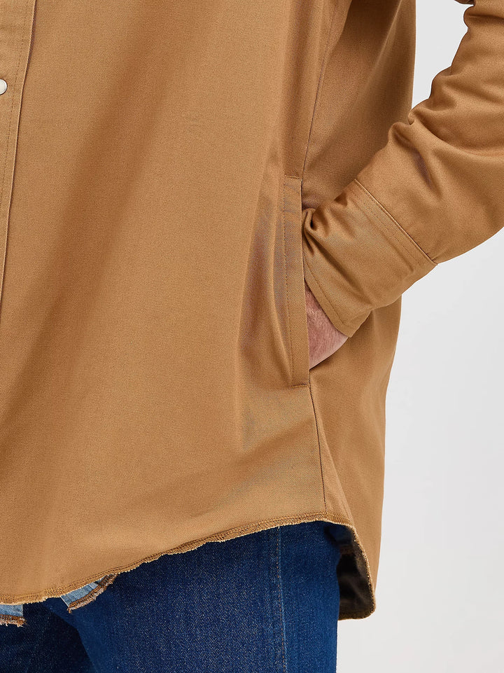 Wrangler Men's Flannel Lined Work Shirt