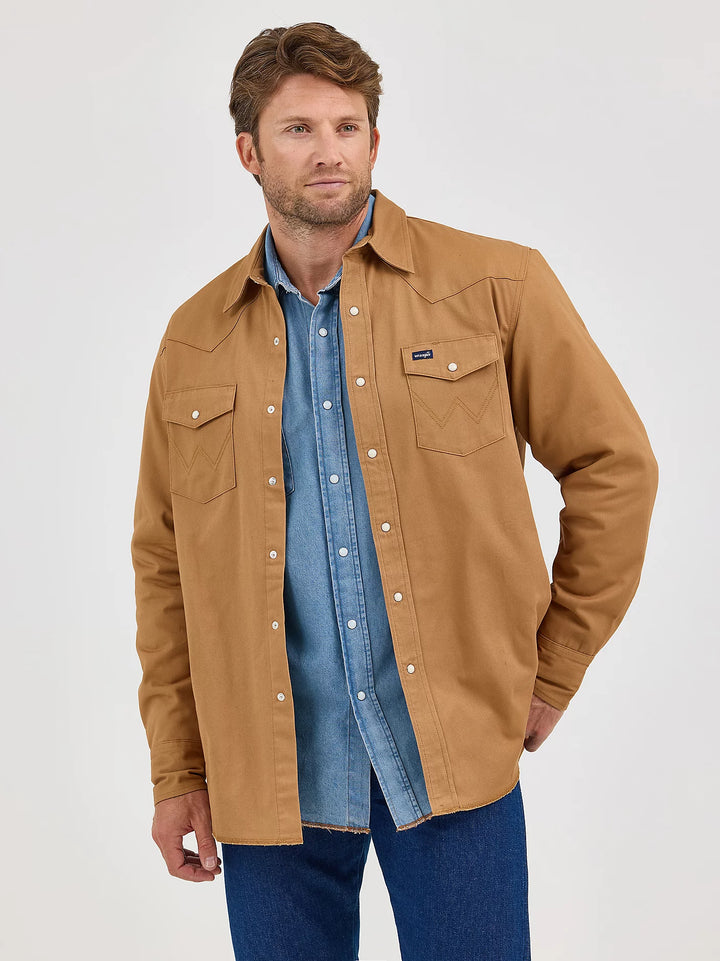 Wrangler Men's Flannel Lined Work Shirt