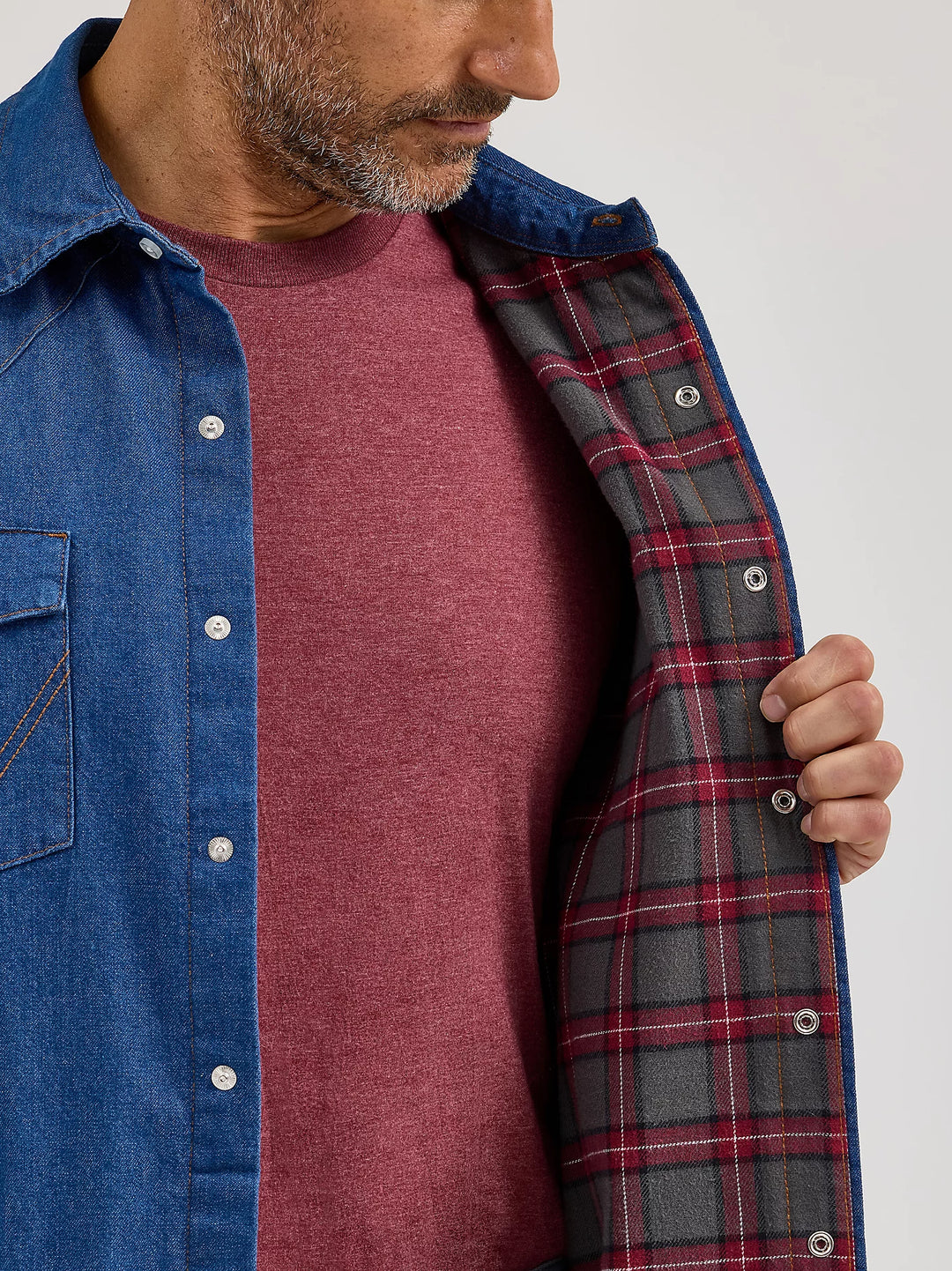 Wrangler Men's Flannel Lined Work Shirt