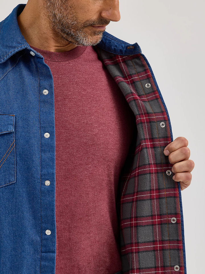 Wrangler Men's Flannel Lined Work Shirt