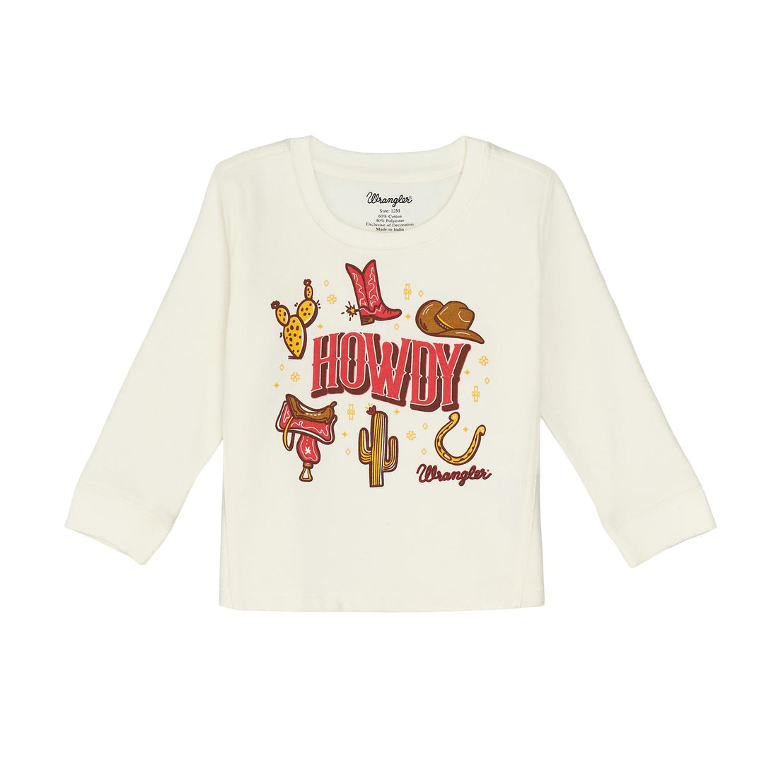 Wrangler Baby Girl Howdy Western Sweatshirt