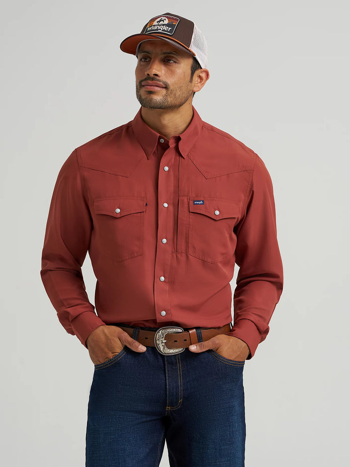 Wrangler Men's Performance LS Snap Shirt