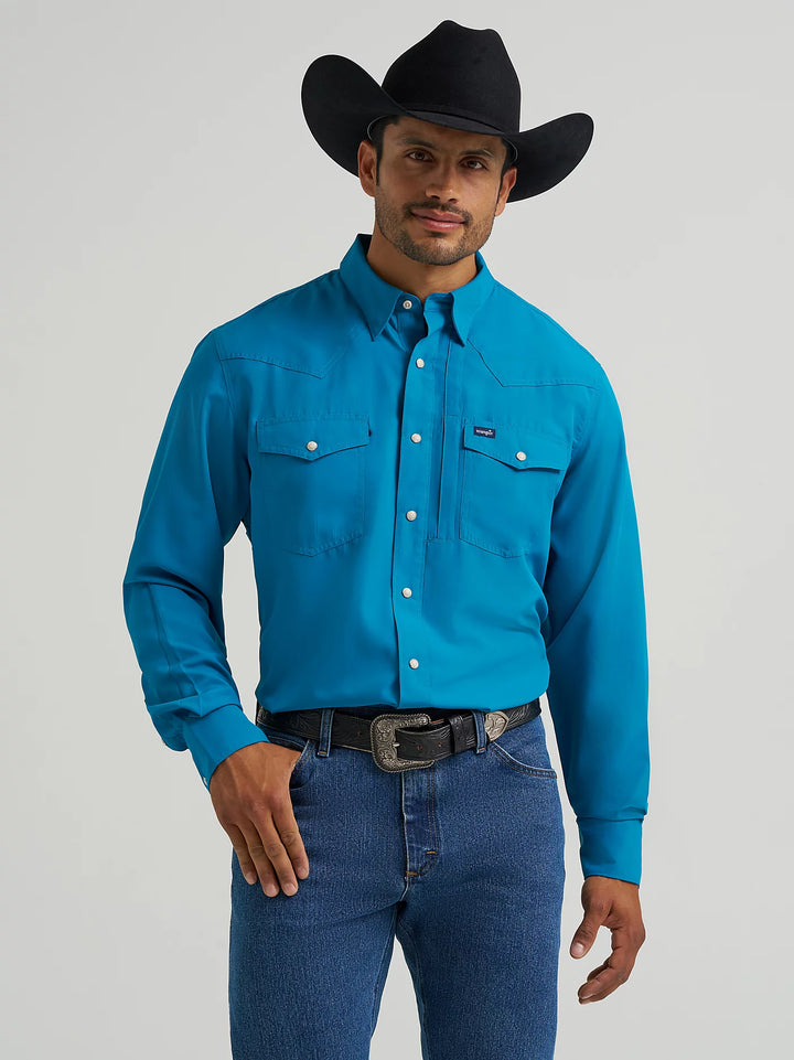 Wrangler Men's Performance LS Snap Shirt