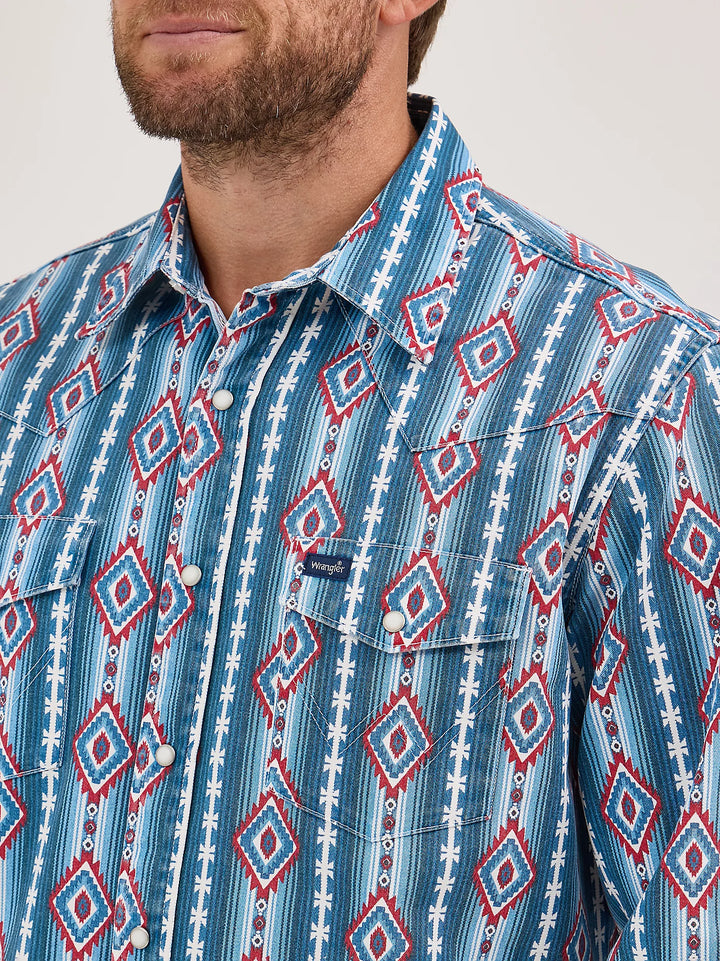 Wrangler Men's Vintage Inspired Western LS Workshirt