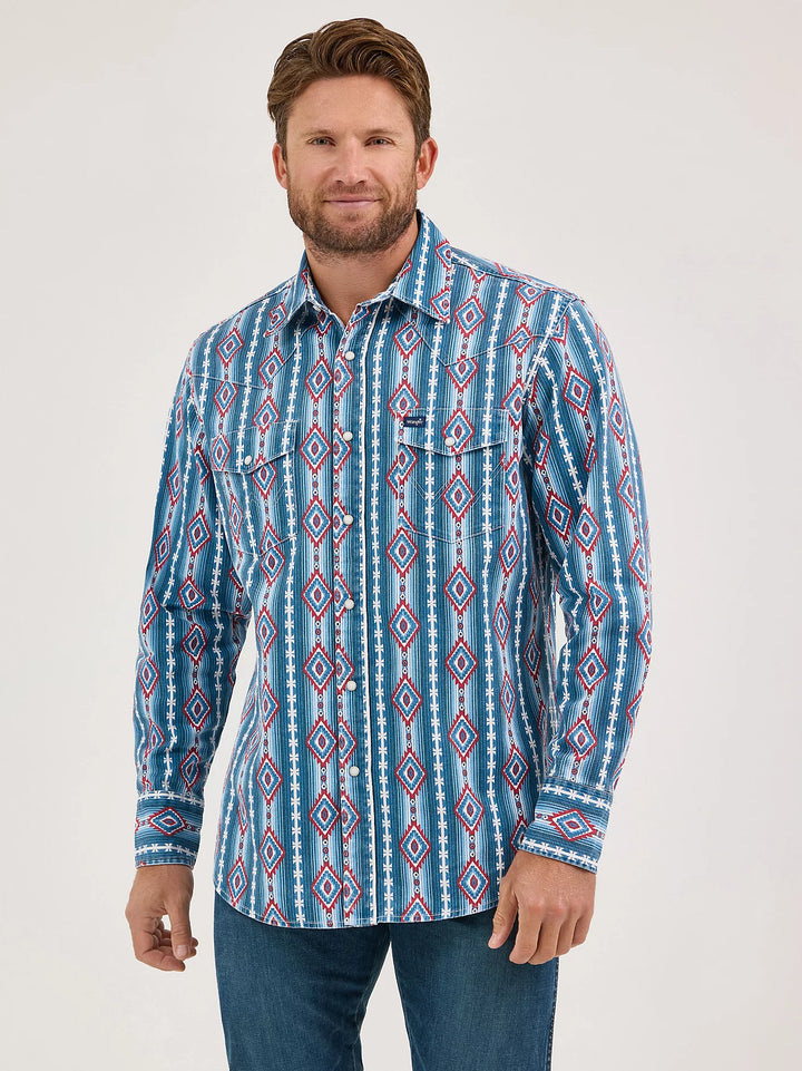 Wrangler Men's Vintage Inspired Western LS Workshirt