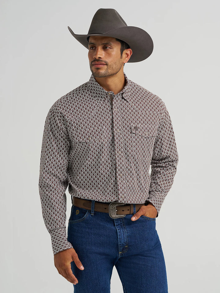 Wrangler Men's George Strait Troubadour LS Shirt
