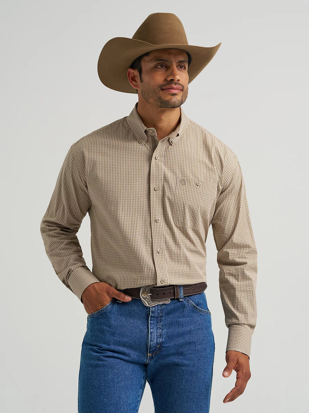 Wrangler Men's One Pocket LS Shirt - George Strait Collection
