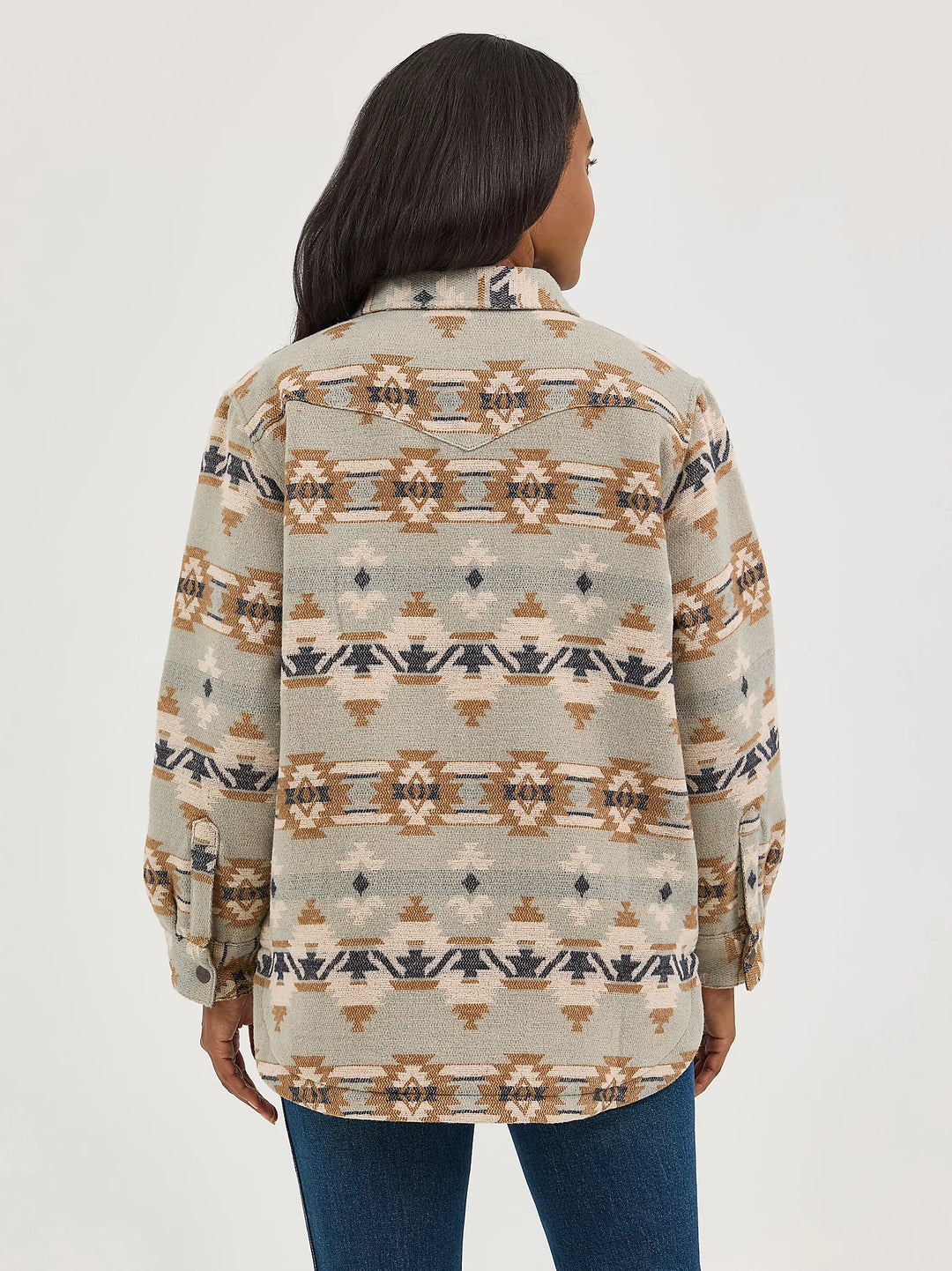 Wrangler Women's Aztec Jacquard Shacket