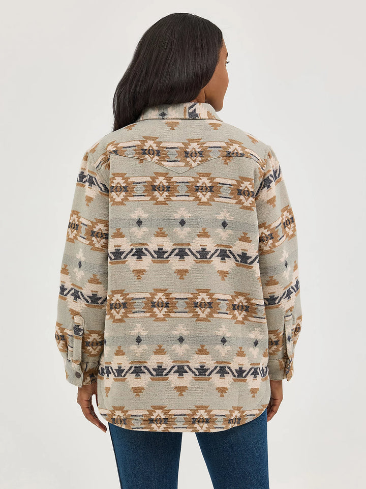 Wrangler Women's Aztec Jacquard Shacket