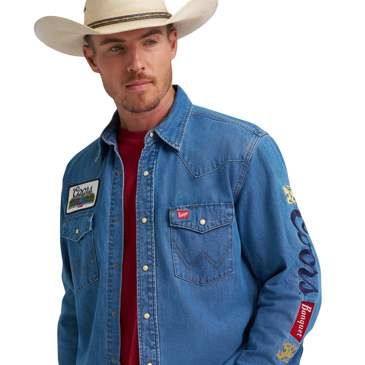 Wrangler X Coors Banquet Denim Shirt