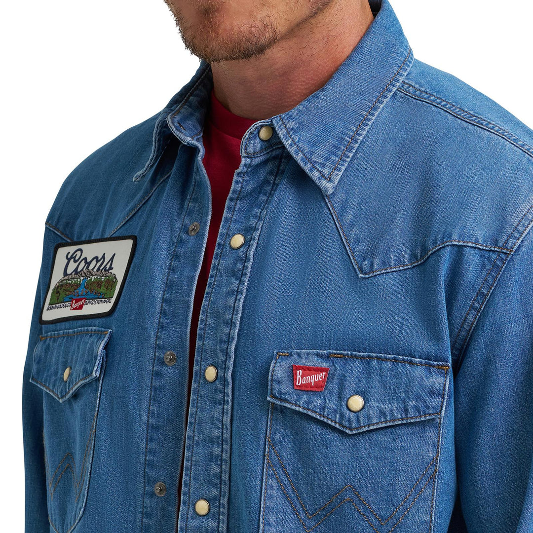 Wrangler X Coors Banquet Denim Shirt