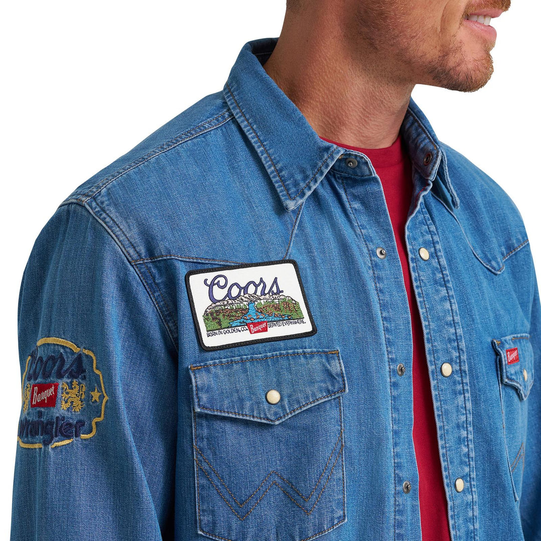 Wrangler X Coors Banquet Denim Shirt