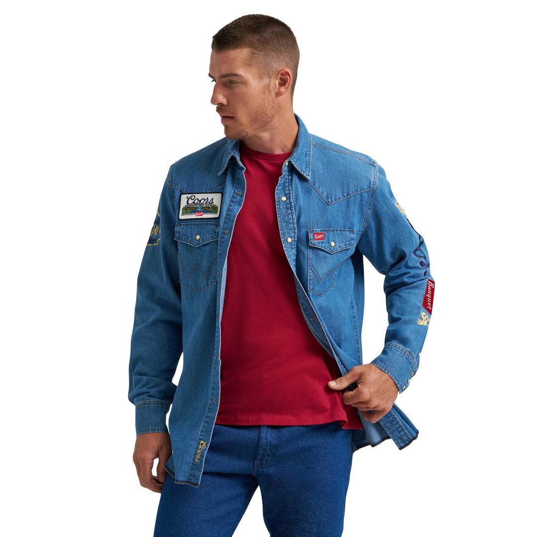Wrangler X Coors Banquet Denim Shirt