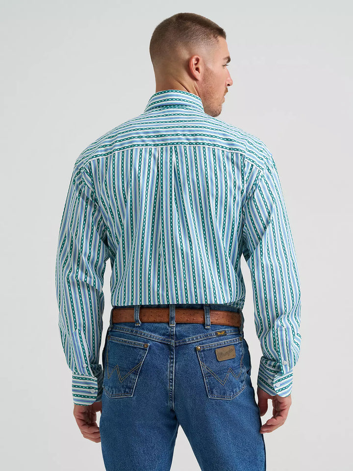 Wrangler Men's George Strait One Pocket Long Sleeve Shirt