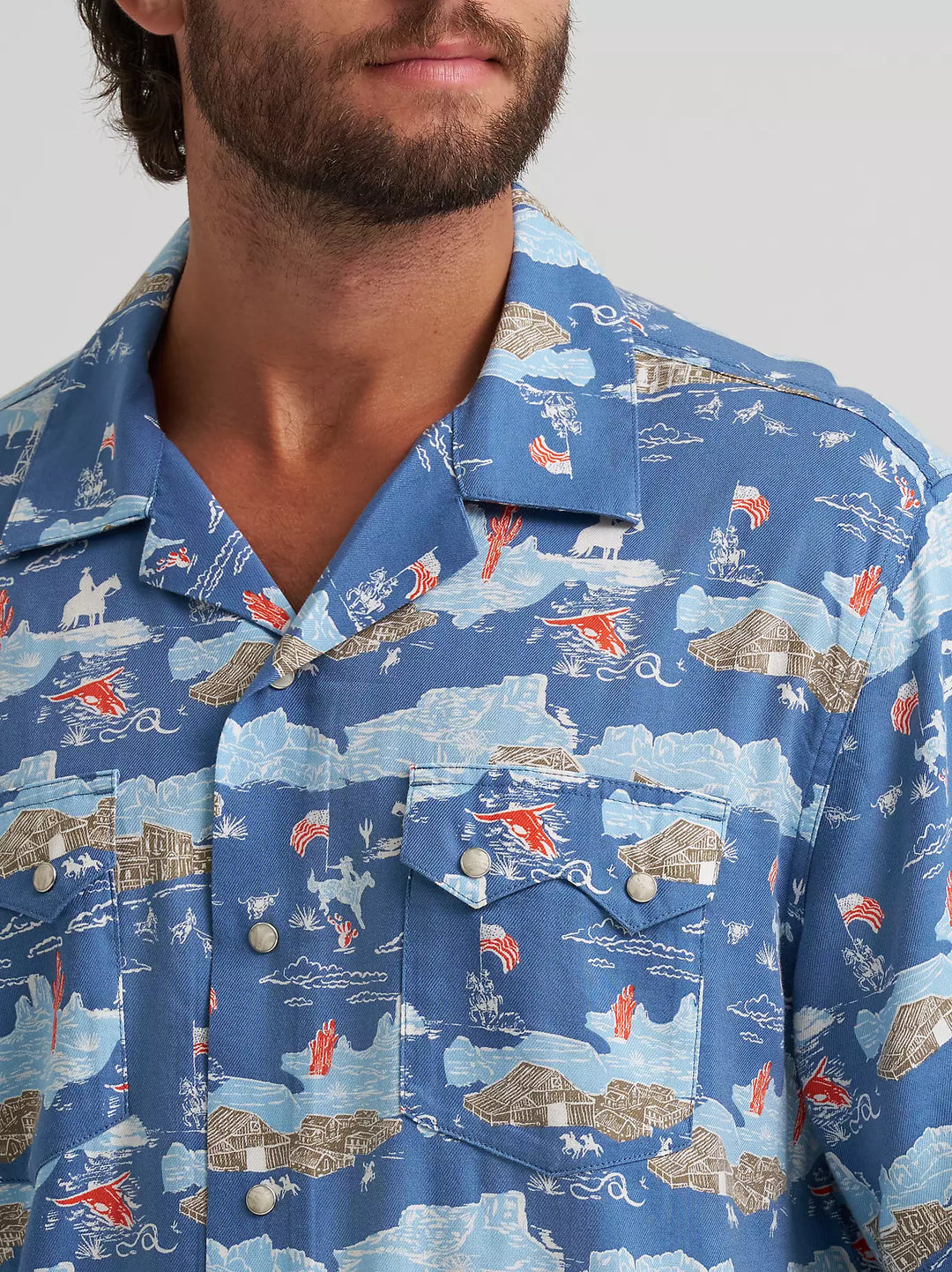 Wrangler Men's Coconut Cowboy Camp Shirt