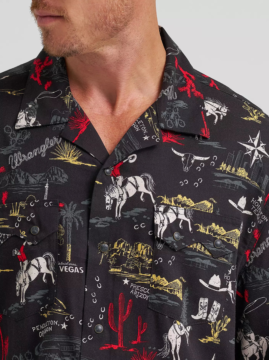 Wrangler Men's Coconut Cowboy Camp Shirt