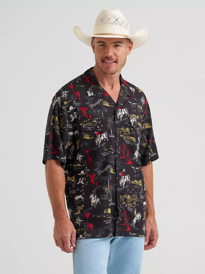 Wrangler Men's Coconut Cowboy Camp Shirt