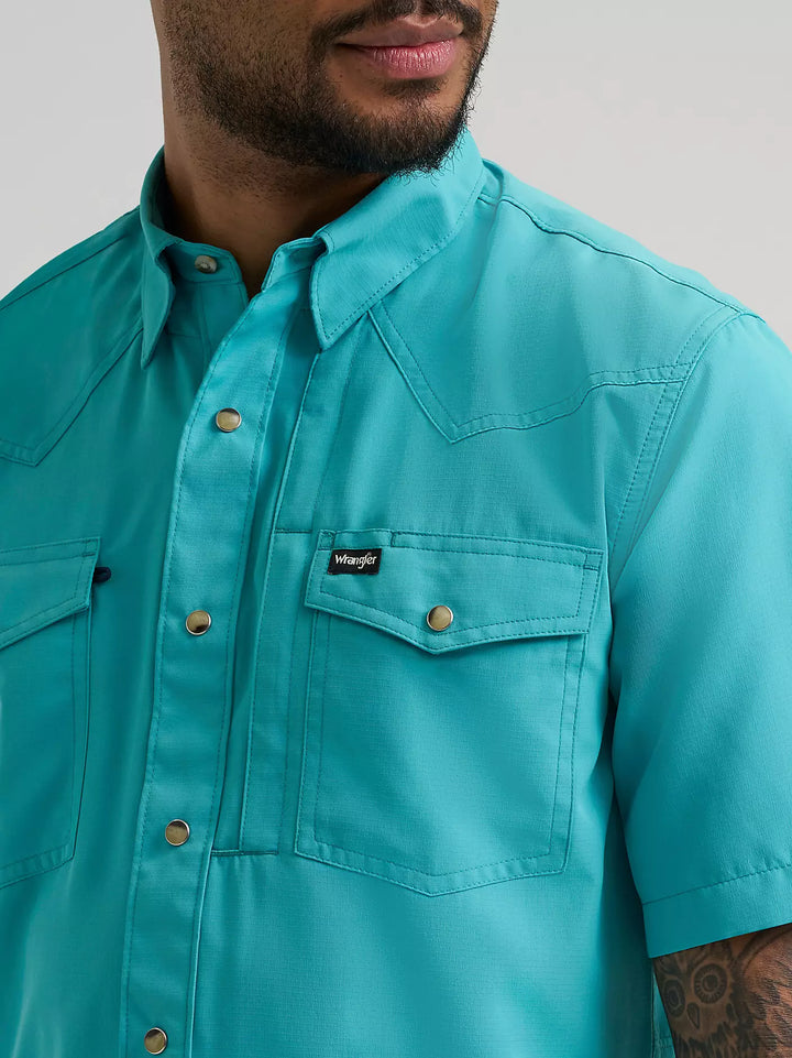 Wrangler Men's ATG Western Performance SS Shirt
