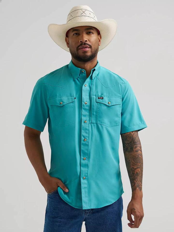 Wrangler Men's ATG Western Performance SS Shirt
