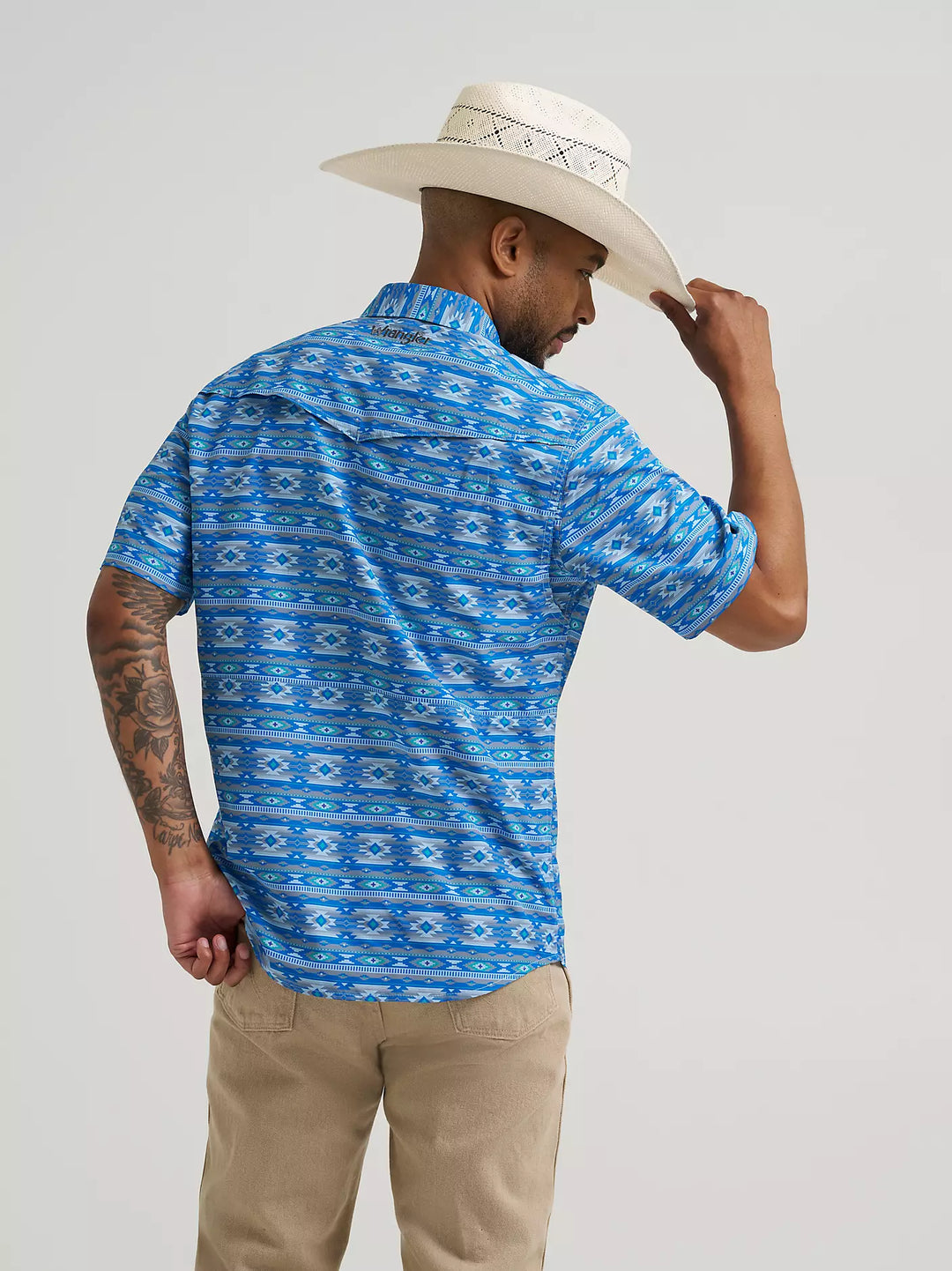 Wrangler Men's ATG Western Performance SS Shirt
