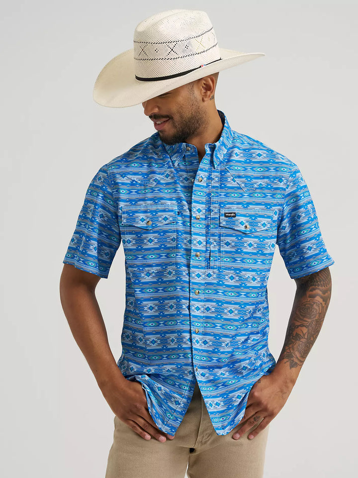 Wrangler Men's ATG Western Performance SS Shirt