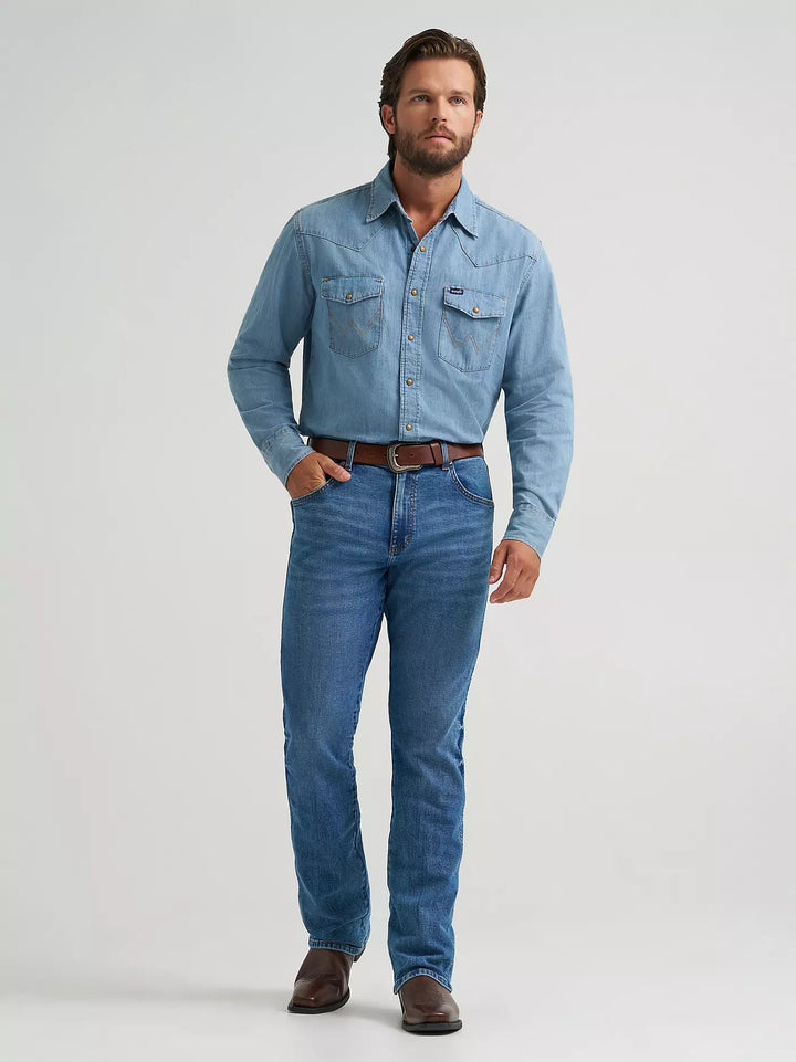 Wrangler Men's Retro Slim Fit  Bootcut Jean