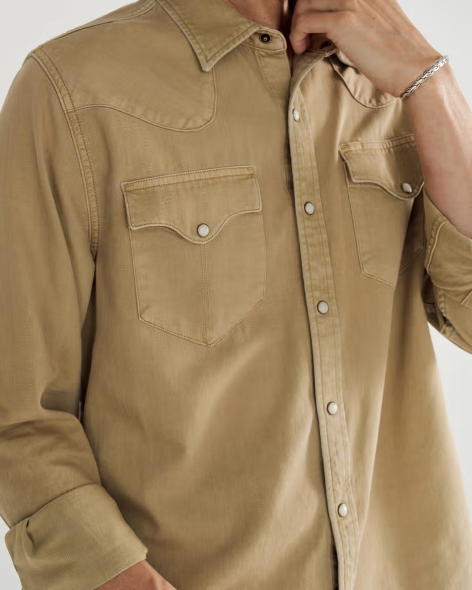 Men's Tecovas Denim Pearl Snap LS Shirt