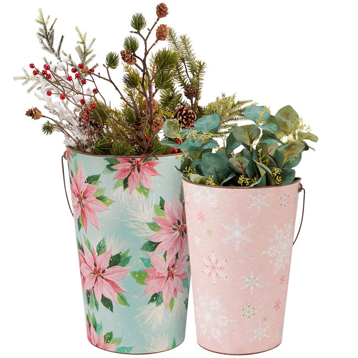 Wall Bucket Set - Pastel Christmas