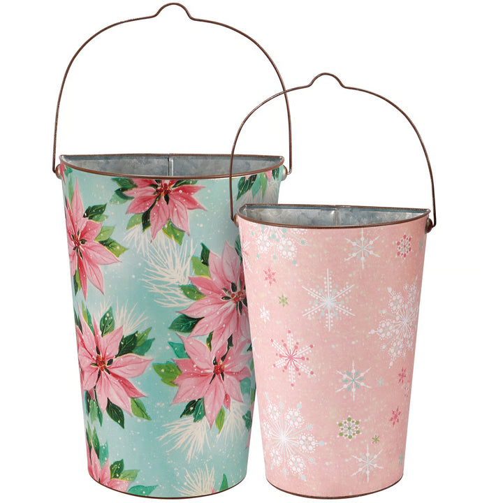 Wall Bucket Set - Pastel Christmas