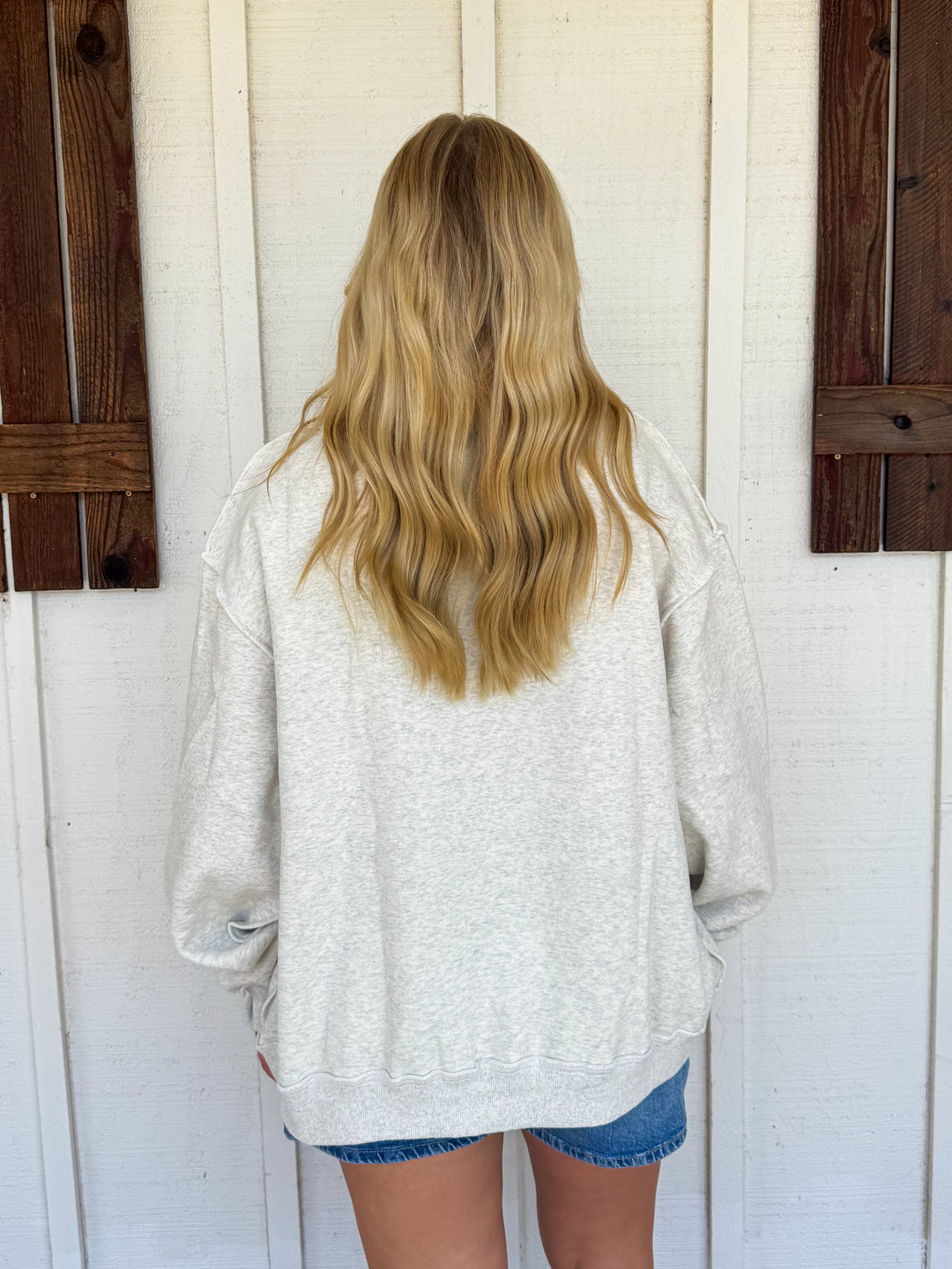 The Gingham Pray Mockneck