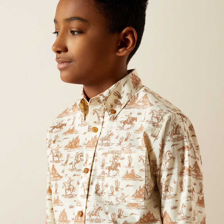 Ariat Boys Saint Classic Fit LS Shirt