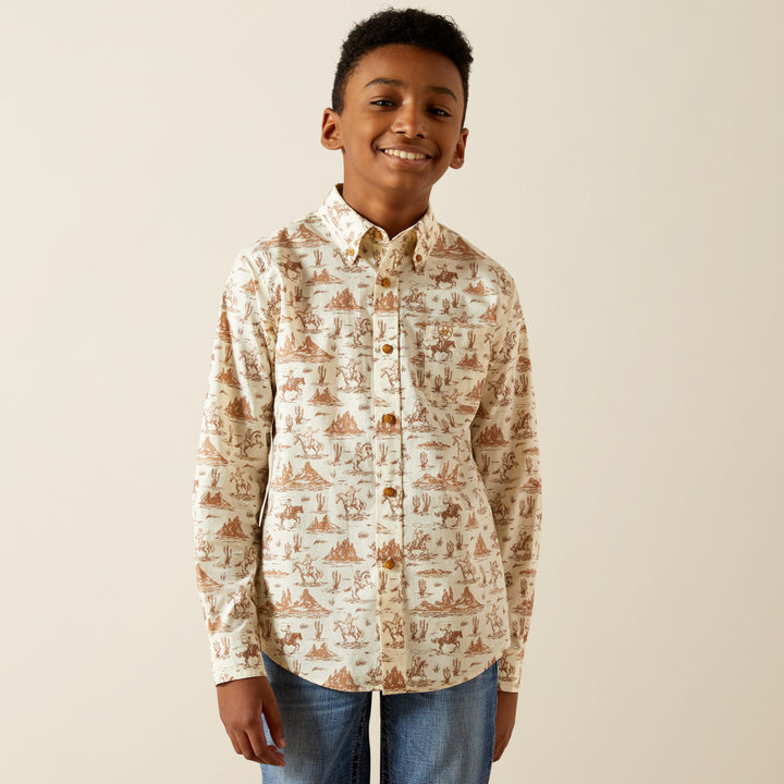 Ariat Boys Saint Classic Fit LS Shirt
