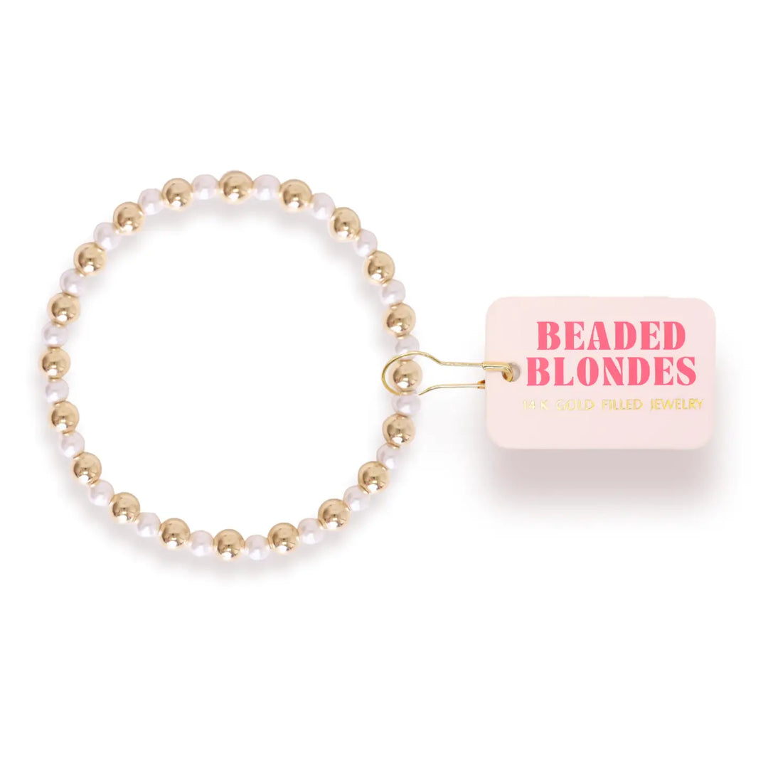 Beaded Blondes Anna Pearl Bracelet