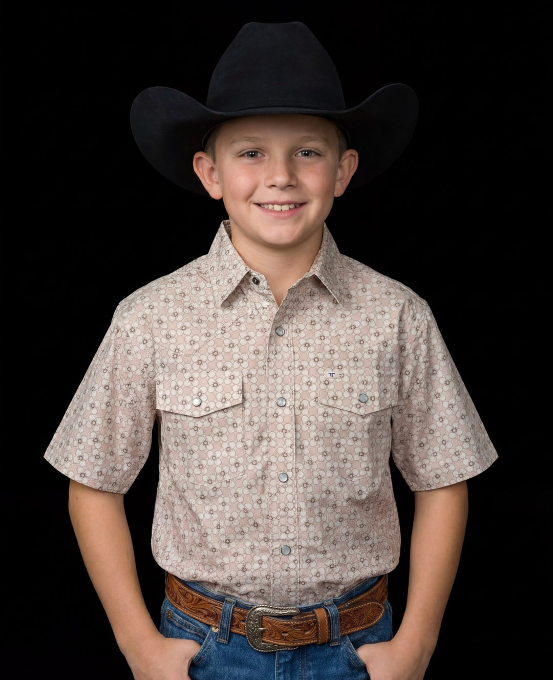 BR Boys Ferrell Callen SS Snap Shirt