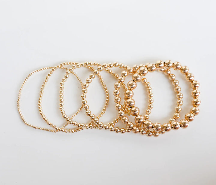 Beaded Blondes Gold Basic Beaded Bracelets