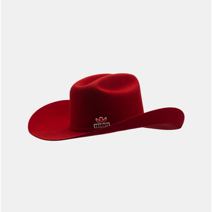 ProHats Fine Wool Felt Hat - Stampede Red