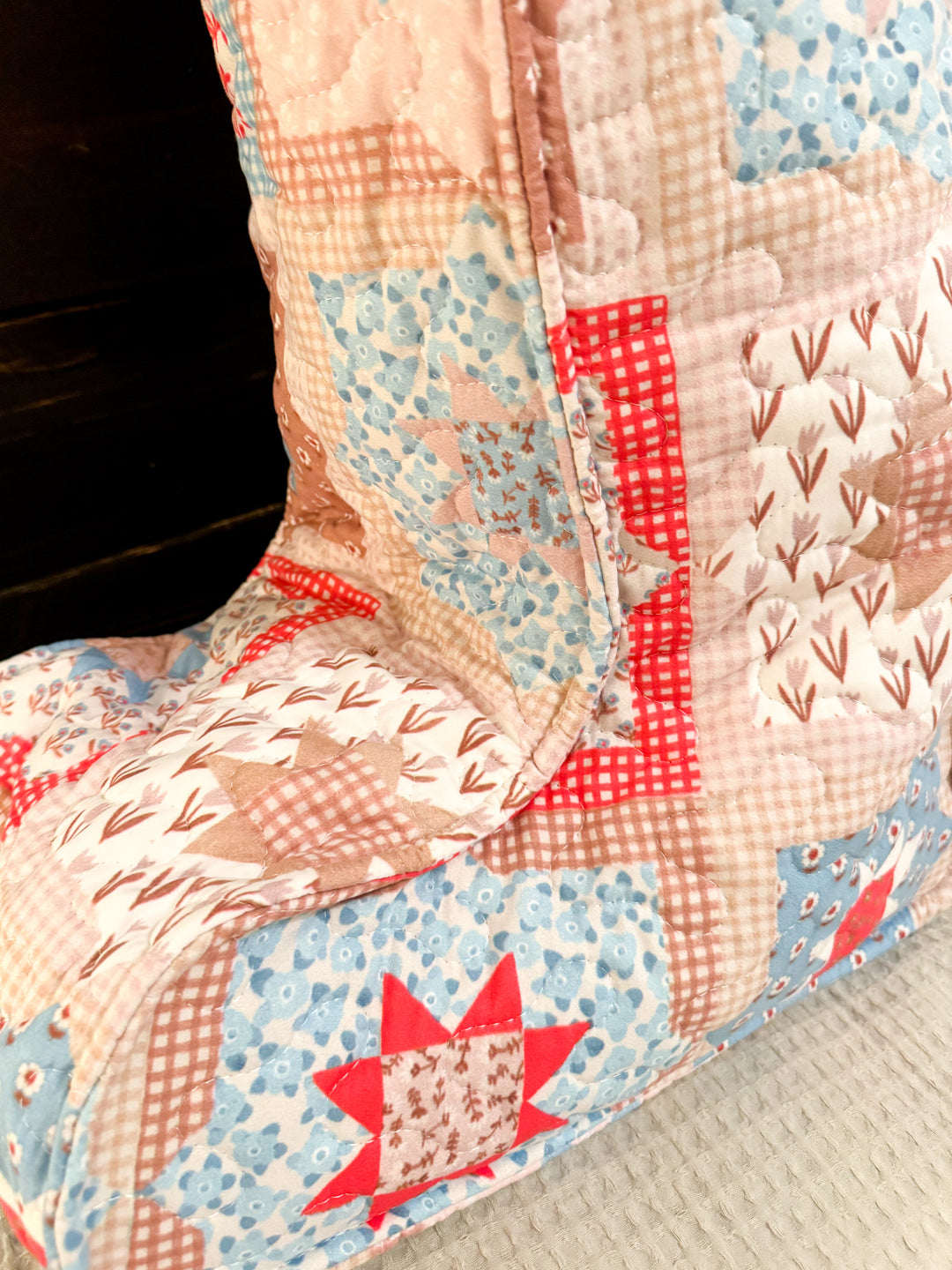 Ida Mae Gwen Patchwork Rose Tall Boot Bag