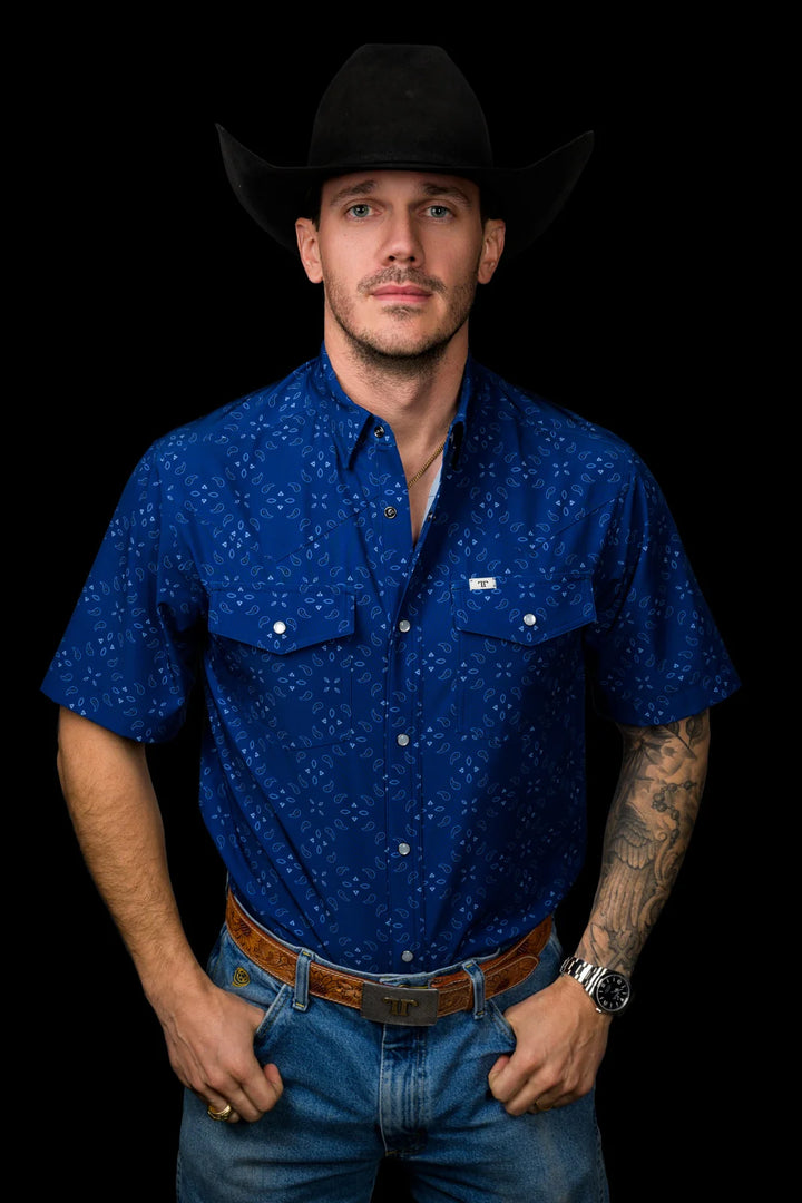 The Tanner Short Sleeve Pearl Snap Shirt