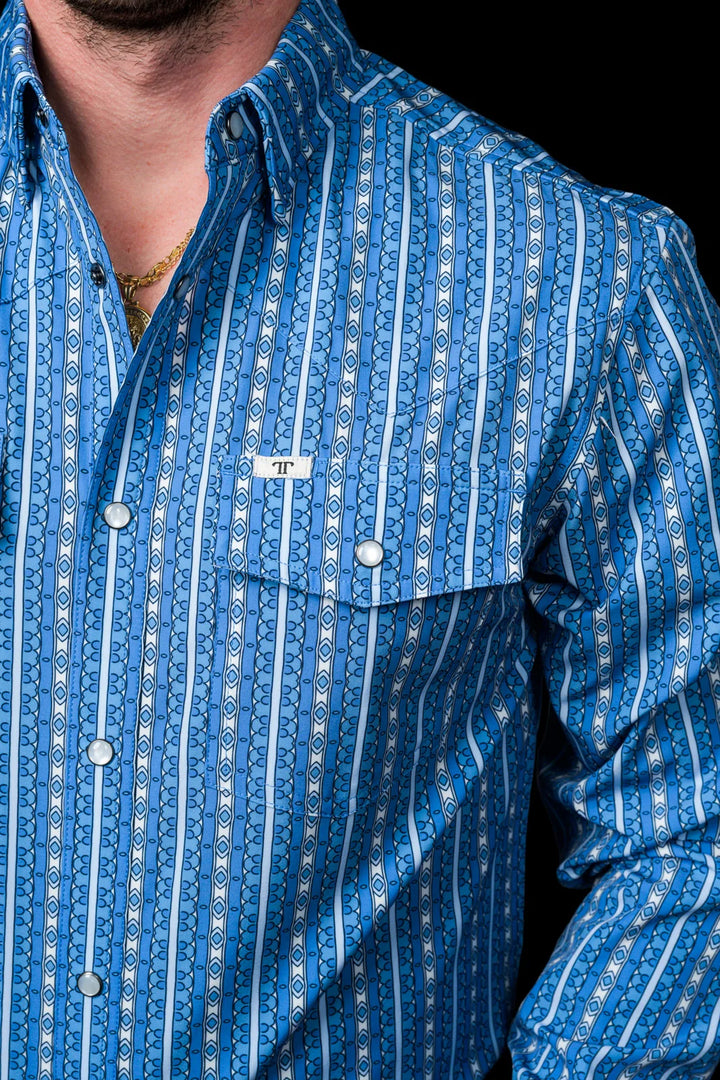 The Walker Long Sleeve Pearl Snap Shirt
