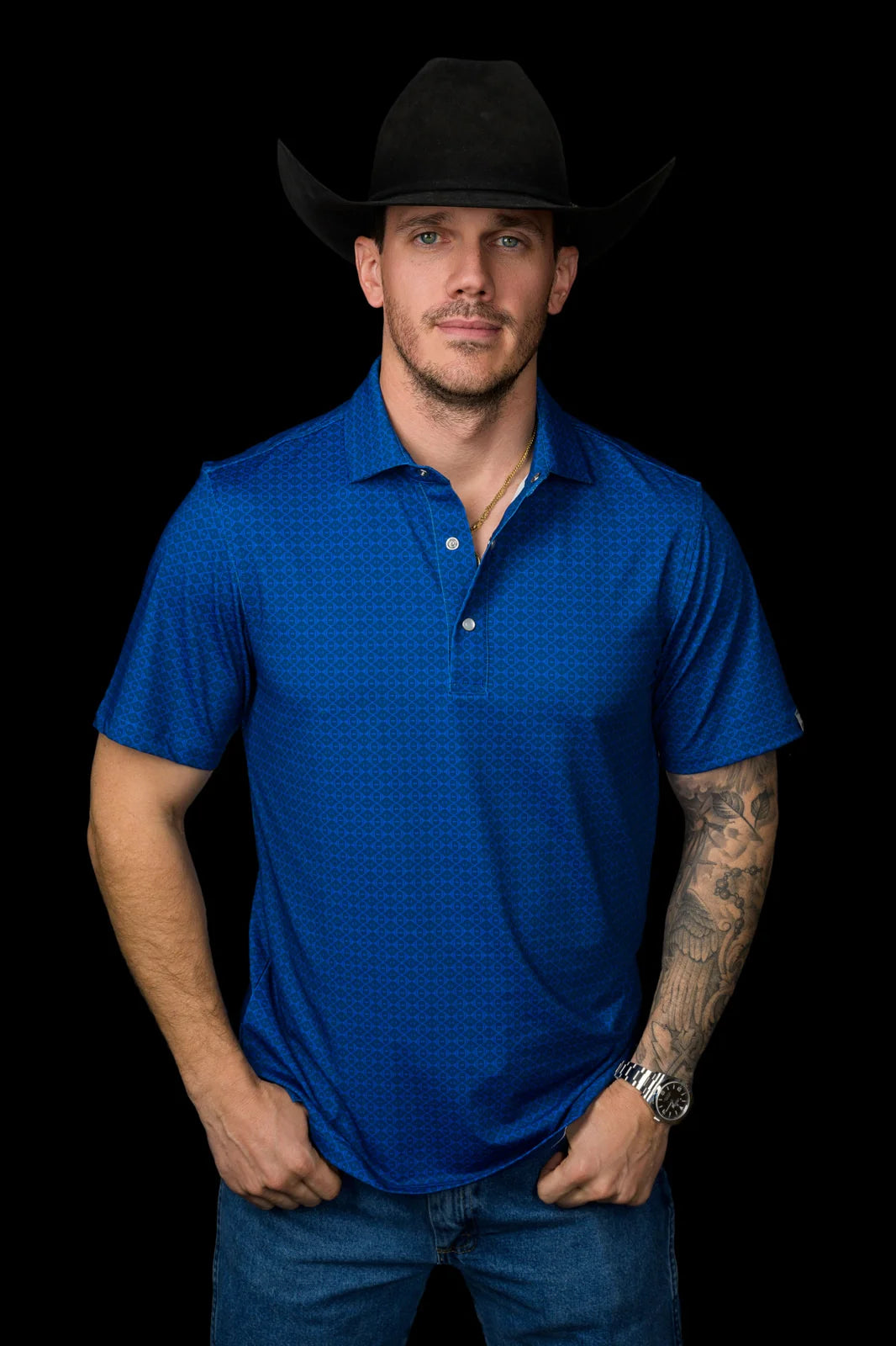 The Truett Pearl Snap Polo