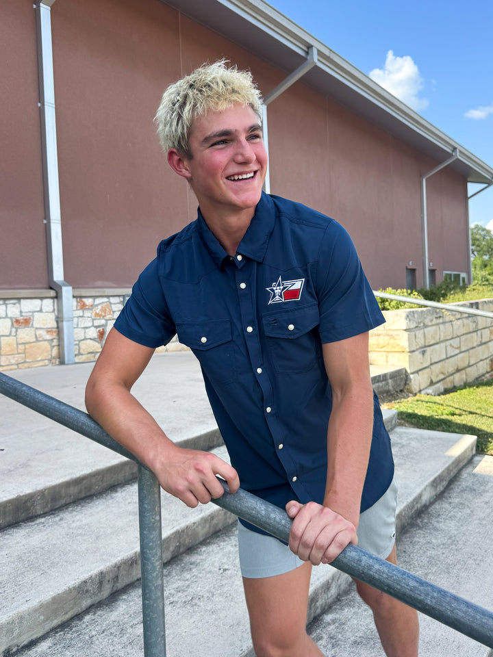 Burlebo X Wimberley Texans Performance Western Shirt