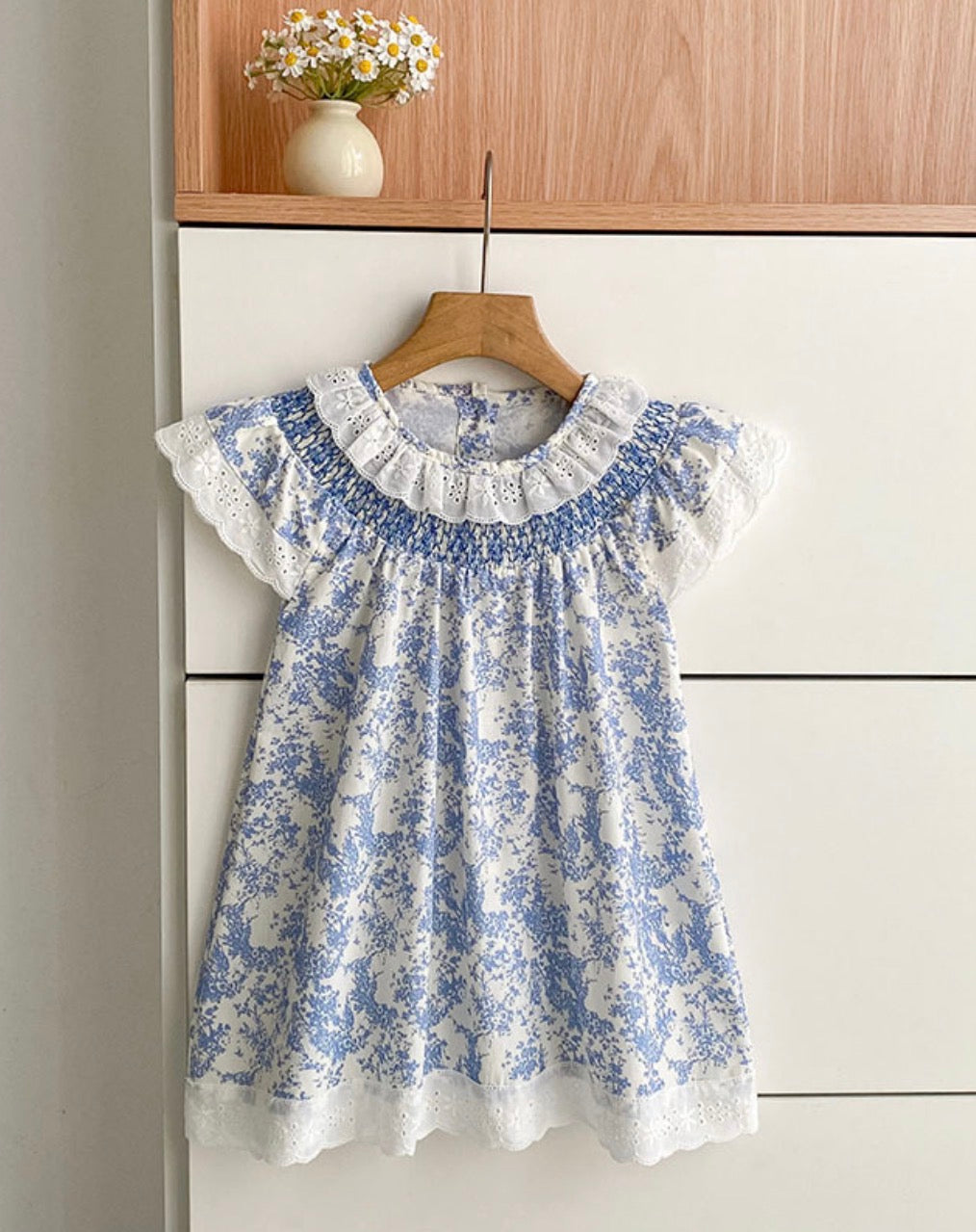 BR Rylee Faith Floral Smocked Dress