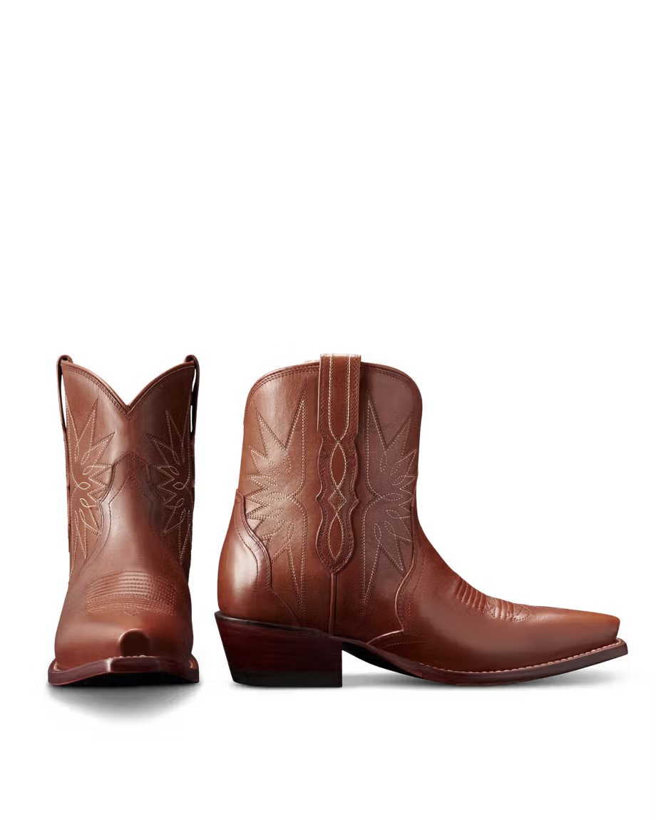 Tecovas Lynn Bootie - Saddle Cowhide