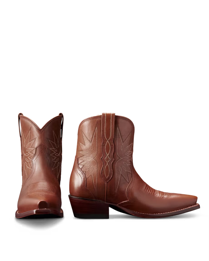 Tecovas Lynn Bootie - Saddle Cowhide