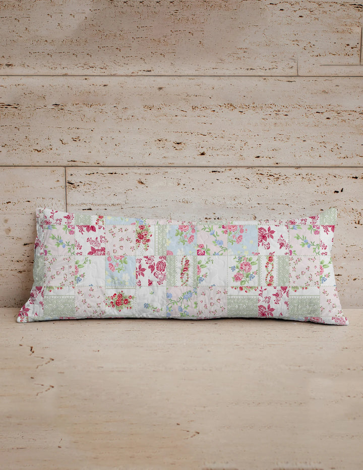 Ida Mae Gracie Patchwork Pastel 14x33 Pillow