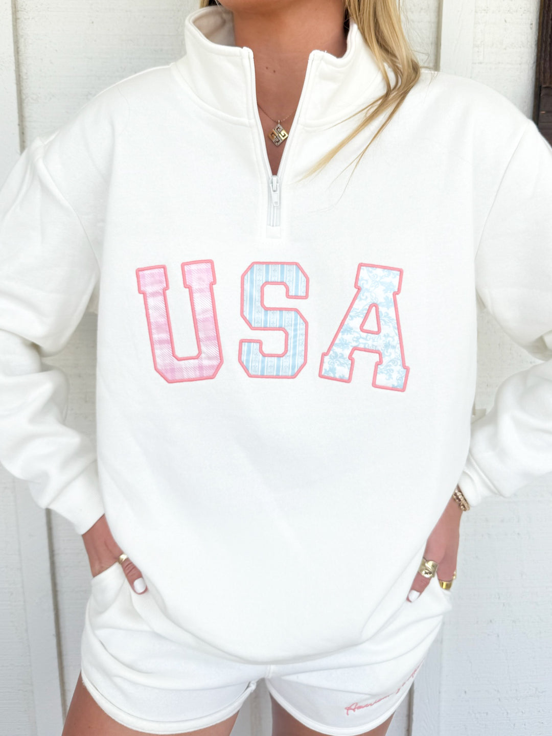 The USA Pastels Quarter Zip