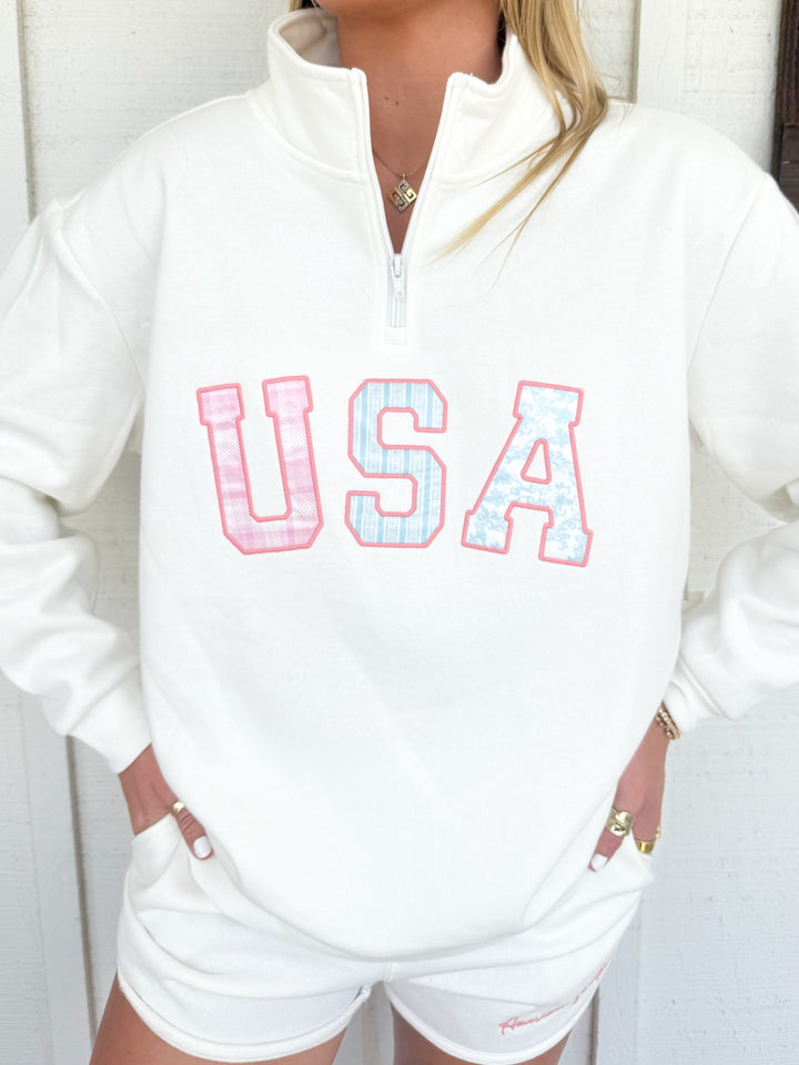 The USA Pastels Quarter Zip